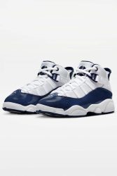 Jordan Jordan 6 Rings Kids Sneaker - White + Midnight Navy EU33 Kids