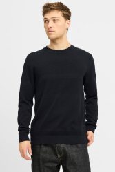 Jack & Jones JPRBLUNOAH Strukturierter Strickpullover - Black Beauty S Herren