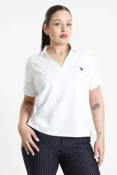 U.S. Polo Assn. Poloshirt - White S Damen