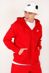 Nike Sportswear Club Kapuzensweatjacke - University Red M Herren