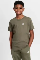 Nike T-Shirt - Medium Olive L Kids