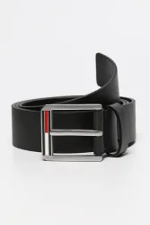 Tommy Jeans Ledergürtel - Schwarz 90 Herren