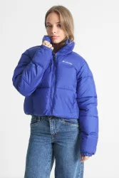 Columbia Puffect II Crop Pufferjacke - Clematis Blue S Damen