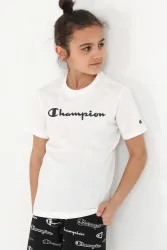 Champion T-Shirt - White + Black L Kids