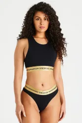 Siksilk Bralette - Black 36 Damen