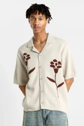 Only & Sons ONSSONNY Strickhemd - Silver Lining M Herren