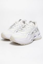 Buffalo Vegan Triplet Hollow Plateau Sneaker - Weiss EU37 Damen