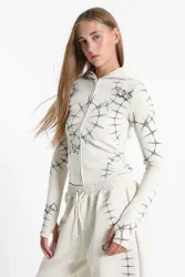 Project X Paris Trainingsjacke - Beige + Grey L Damen