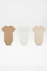 Jordan Dreierpack Baby Bodys - Hemp 0m