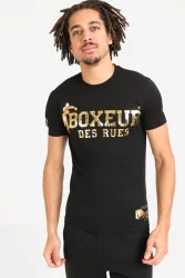 Boxeur des Rues T-Shirt - Black + Gold 3XL Herren