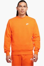 Nike Sportswear Club Sweatshirt - Safety Orange XS Herren