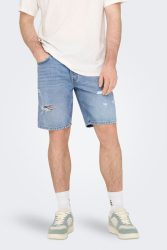 Only & Sons Edge Jeansshorts - Blue Denim M Herren