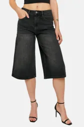 Tally Weijl Jeans Bermudashorts - Black Denim 34 Damen