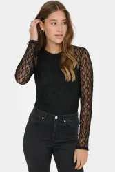 Only ONLSYRENE Spitzen-Body - Black XS Damen