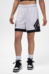 Jordan Diamond Mesh Shorts - White + Black S Damen
