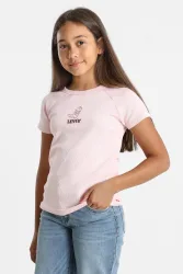 Levi's Geripptes T-Shirt - Crystal Rose 12 Kids
