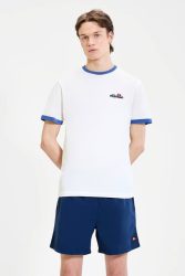 Ellesse Meduno T-Shirt - Offwhite + Blue M Herren