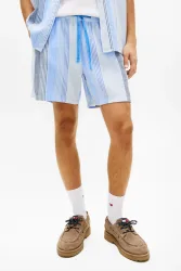 Tommy Jeans Strukturierte Shorts - Sweet Blue L Herren