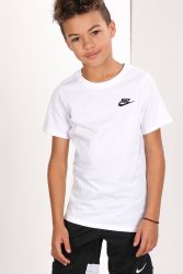 Nike T-Shirt - Weiss + Schwarz XS Kids