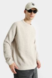 Only & Sons ONSJOIN Strickpullover - Silver Lining + Egret L Herren
