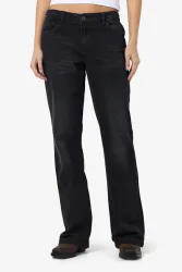 Noisy May NMNILA Wide Leg Jeans L32 - Black Denim 25/32 Damen
