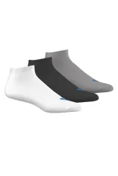 Adidas Originals Dreierpack Socken - Weiss + Schwarz + Grau meliert EU39-42