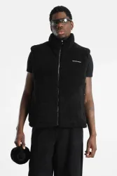 Pegador Landin Teddy Puffer Gilet - Black S Herren