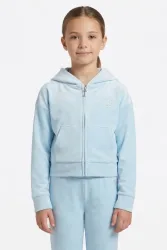 Juicy Couture Samt Crop Jacke - Nantucket Breeze 12 Kids