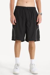 Urban Classics Piped Panel Trainingsshorts - Black L Herren