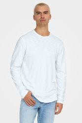 Only & Sons ONSBENNE Langarmshirt - Bright White M Herren