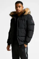 Zavetti Canada Navax Puffer Bomberjacke - Jet Black M Herren