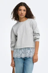Only ONLMIMI Sweatshirt - Light Grey Melange S Damen