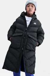 Nike Sportswear All Day Play Oversize Puffer Parka - Black M Kids