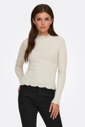 Only Sillie geripptes Langarmshirt - Birch L Damen