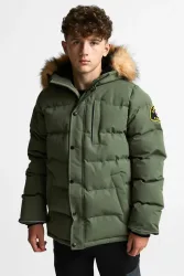 Zavetti Canada Oshawa 3.0 Puffer Parka - Dusty Olive M Kids