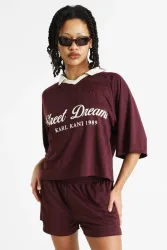Karl Kani OG Shadow Soccer Jersey T-Shirt - Red S Damen