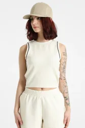 Guess Crop Tanktop - Pearl White M Damen