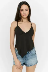 Tally Weijl Asymmetrisches Trägertop - Black S Damen