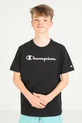 Champion T-Shirt - Black + White XL Kids