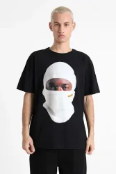 Forgotten Faces Balaklava Oversize T-Shirt - Black S Herren