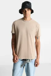 Tommy Jeans Badge T-Shirt - Coastal Taupe L Herren