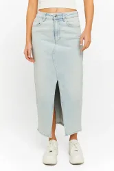 Tally Weijl Midi Jeansrock - Light Blue Washed 34 Damen