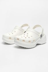 CROCS Classic Plateau Sandalen - White EU39 Damen