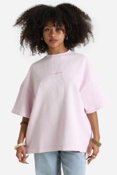 Pegador Amanda Strukturiertes Oversize T-Shirt - Washed Bubblegum XS Damen