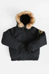 Zavetti Canada Nursery Abelli wattierte Kids Bomberjacke - Jet Black 7y
