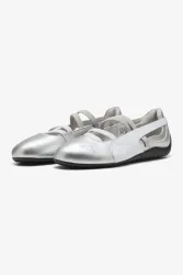 Puma Speedcat Ballerina - Silver Metallic + White EU38.5 Damen