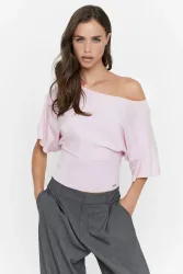 Tally Weijl Crop Feinstrickpullover - Light Pink XS Damen