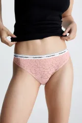 Calvin Klein Underwear Spitzen String - Rosa M Damen
