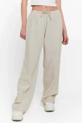 Tally Weijl Wide Leg Leinenhose - Beige 36 Damen