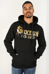 Boxeur des Rues Kapuzensweatshirt - Black + Gold L Herren